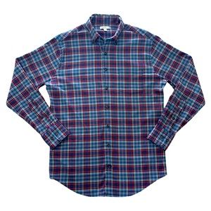 Peter Millar Men’s Plaid Button Down Long Sleeve Shirt